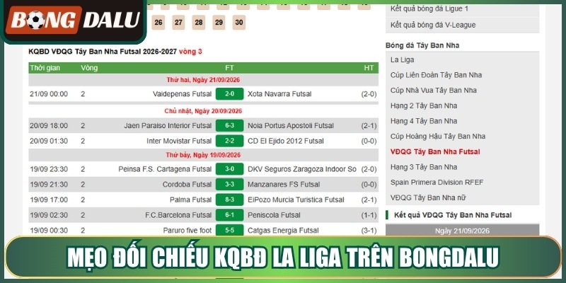 Mẹo đối chiếu kqbđ la liga trên bongdalu